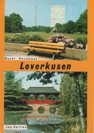 Hier geht es zur Karte mit dem Motiv 'Bayer-Hochhaus und Japanischer Garten' Hier geht es zur Karte mit dem Motiv 'Bayer-Hochhaus und Japanischer Garten'