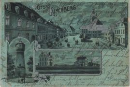 Hier geht es zur Karte mit dem Motiv 'Marktplatz, Wasserturm und Bahnhof' Hier geht es zur Karte mit dem Motiv 'Marktplatz, Wasserturm und Bahnhof'