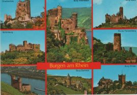 Hier geht es zur Karte mit dem Motiv 'Acht am Rhein gelegene Burgen' Hier geht es zur Karte mit dem Motiv 'Acht am Rhein gelegene Burgen'