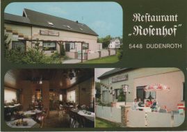 Hier geht es zur Karte mit dem Motiv 'Restaurant Rosenhof in Dudenroth' Hier geht es zur Karte mit dem Motiv 'Restaurant Rosenhof in Dudenroth'
