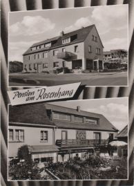 Hier geht es zur Karte mit dem Motiv 'Zwei Bilder der Pension am Rosenhang' Hier geht es zur Karte mit dem Motiv 'Zwei Bilder der Pension am Rosenhang'