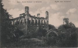 Hier geht es zur Karte mit dem Motiv 'Die sichtbar zerstörte Burg Waldeck' Hier geht es zur Karte mit dem Motiv 'Die sichtbar zerstörte Burg Waldeck'