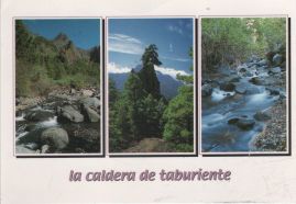 Hier geht es zur Karte mit dem Motiv 'Drei Bilder der Caldera de Taburiente'