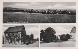Hier geht es zur Karte mit dem Motiv 'Panorama, Kolonialwaren und eine Straßenpartie' Hier geht es zur Karte mit dem Motiv 'Panorama, Kolonialwaren und eine Straßenpartie'