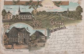 Hier geht es zur Karte mit dem Motiv 'Uralte Lithographie von Halsenbach' Hier geht es zur Karte mit dem Motiv 'Uralte Lithographie von Halsenbach'