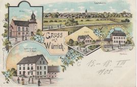 Hier geht es zur Karte mit dem Motiv 'Gastwirtschaft P. Boor in Würrich' Hier geht es zur Karte mit dem Motiv 'Gastwirtschaft P. Boor in Würrich'