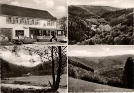 Hier geht es zur Karte mit dem Motiv 'Ein Gasthaus und drei Landschaftsbilder' Hier geht es zur Karte mit dem Motiv 'Ein Gasthaus und drei Landschaftsbilder'