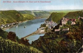 Hier geht es zur Karte mit dem Motiv 'Weinberg über St. Goar' Hier geht es zur Karte mit dem Motiv 'Weinberg über St. Goar'