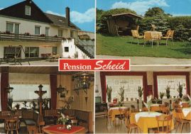 Hier geht es zur Karte mit dem Motiv 'Vier Bilder der Pension Scheid in Lahr' Hier geht es zur Karte mit dem Motiv 'Vier Bilder der Pension Scheid in Lahr'