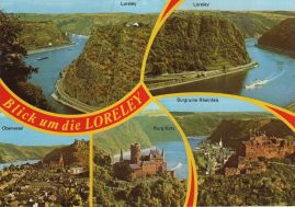 Hier geht es zur Karte mit dem Motiv 'Loreley und nahe Burgen' Hier geht es zur Karte mit dem Motiv 'Loreley und nahe Burgen'