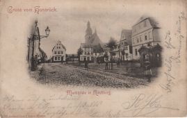 Hier geht es zur Karte mit dem Motiv 'Gepflasterte Straße am Marktplatz' Hier geht es zur Karte mit dem Motiv 'Gepflasterte Straße am Marktplatz'