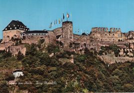 Hier geht es zur Karte mit dem Motiv 'Burgruine über bewachsenem Hang' Hier geht es zur Karte mit dem Motiv 'Burgruine über bewachsenem Hang'