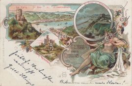 Hier geht es zur Karte mit dem Motiv 'Rheinfels, Katz und Reichenberg' Hier geht es zur Karte mit dem Motiv 'Rheinfels, Katz und Reichenberg'
