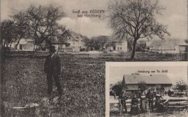 Hier geht es zur Karte mit dem Motiv 'Männer mit Fahrrad 1912 in Rödern' Hier geht es zur Karte mit dem Motiv 'Männer mit Fahrrad 1912 in Rödern'
