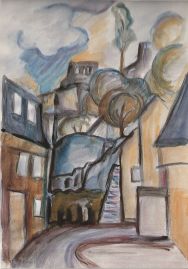 Hier geht es zur Karte mit dem Motiv 'Aquarell mit Burgaufgang' Hier geht es zur Karte mit dem Motiv 'Aquarell mit Burgaufgang'